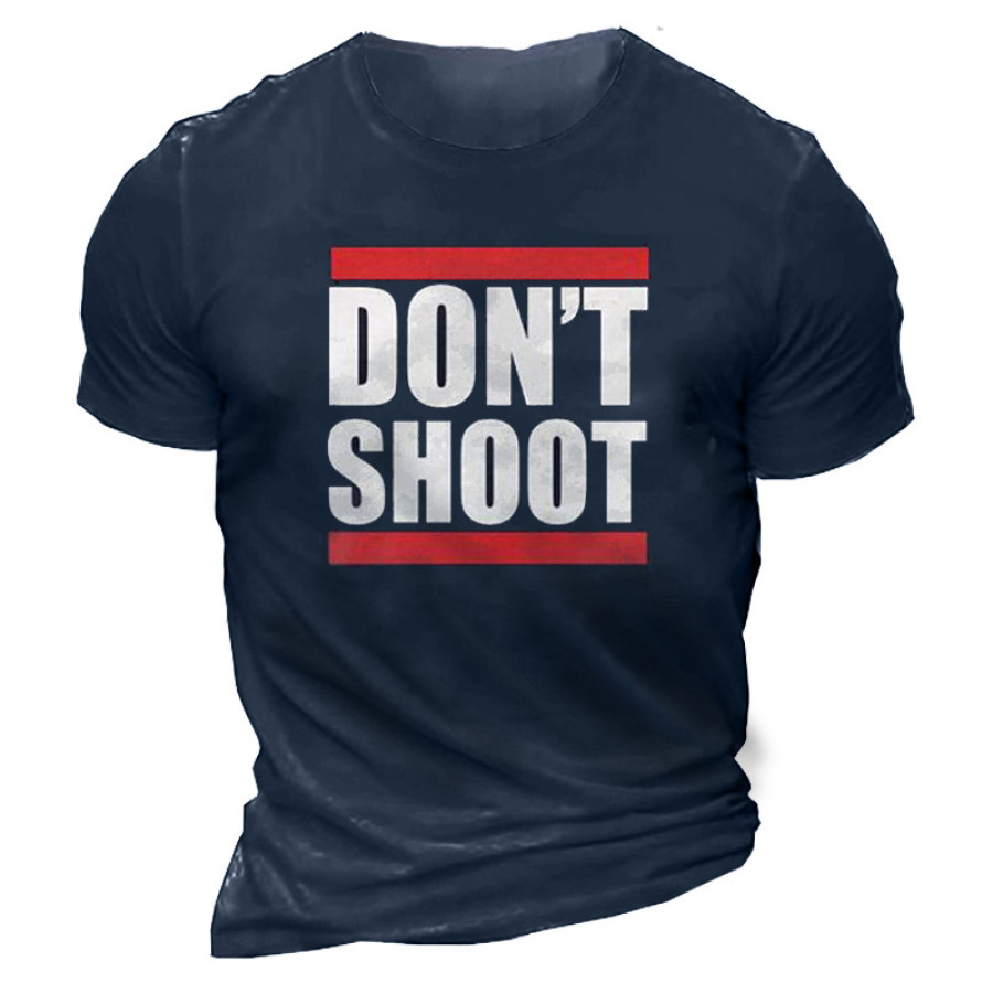 

Don't Shot Men's Graphic Print Cotton T-Shirt