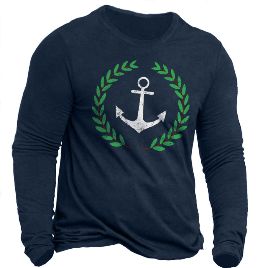 

Anchor And Wreath Men's Cotton T-Shirt