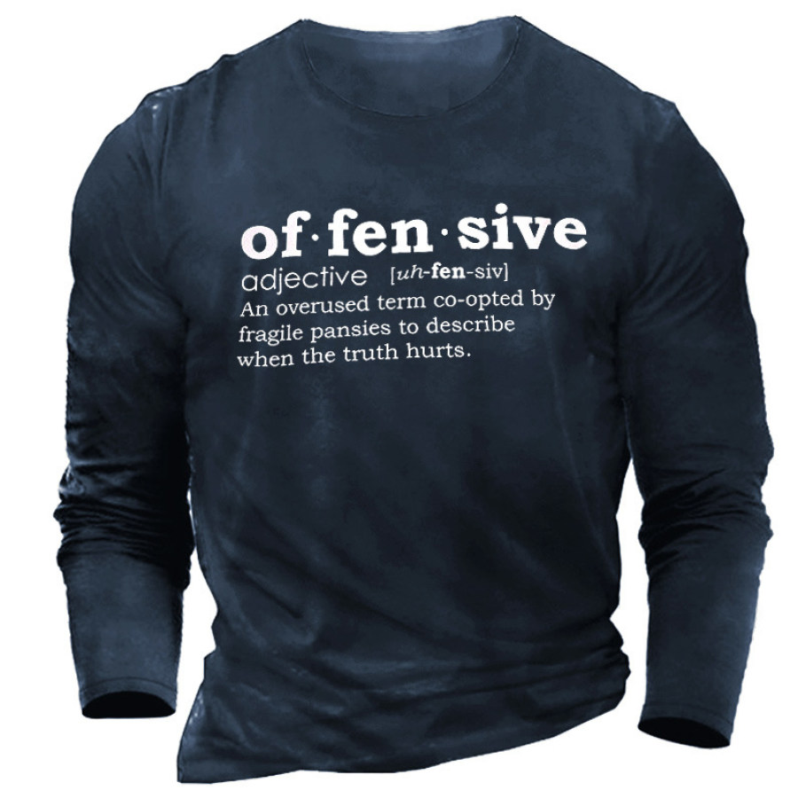 

Of.Fen.Sive Men's Printed Cotton T-Shirt