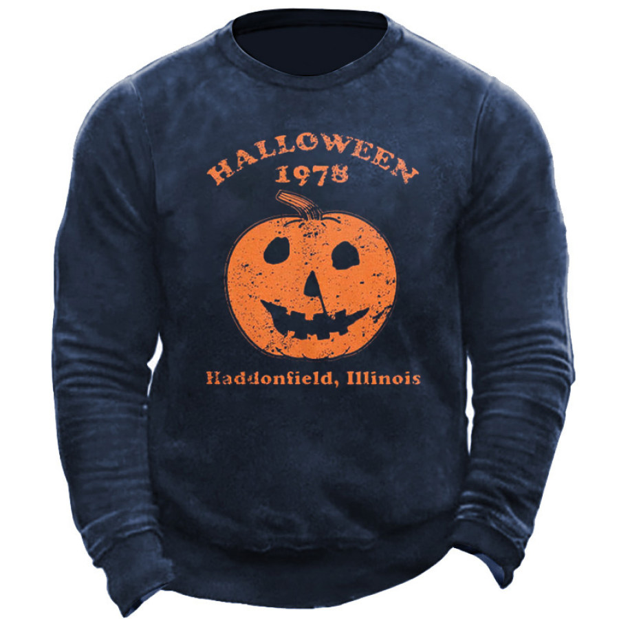 

Men's Halloween 1978 Pumpkin Print Sweatshirt