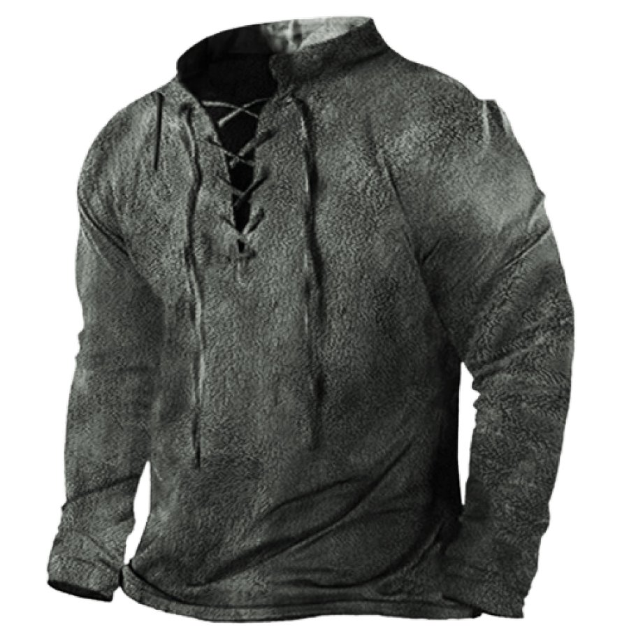 

Men's Outdoor Fleece Lace-Up Tactical Sweatshirt