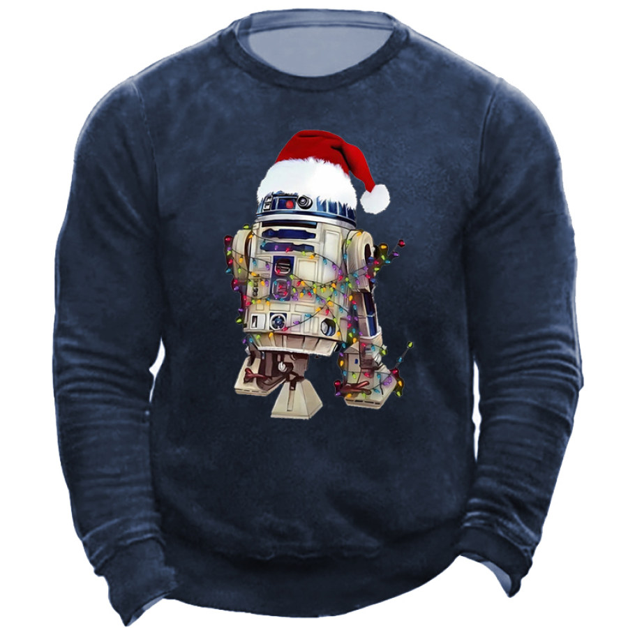 

Merry Christmas Robot Men's Sweatshirt