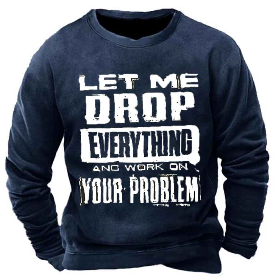 

Work From Home Employee Of The Month Funny Men's Sweatshirt