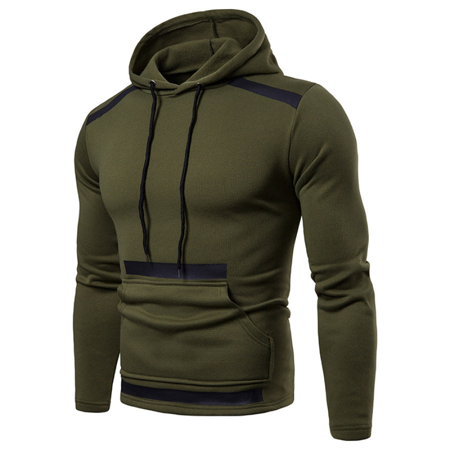 

Casual mens colouring long sleeves hoodie