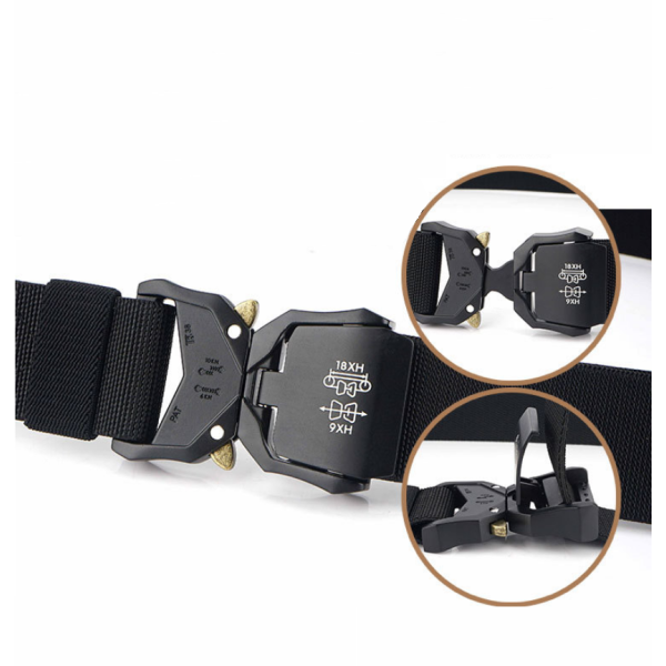 Outdoor Tactical Belt Quick Release Aluminum Alloy Outer Belt