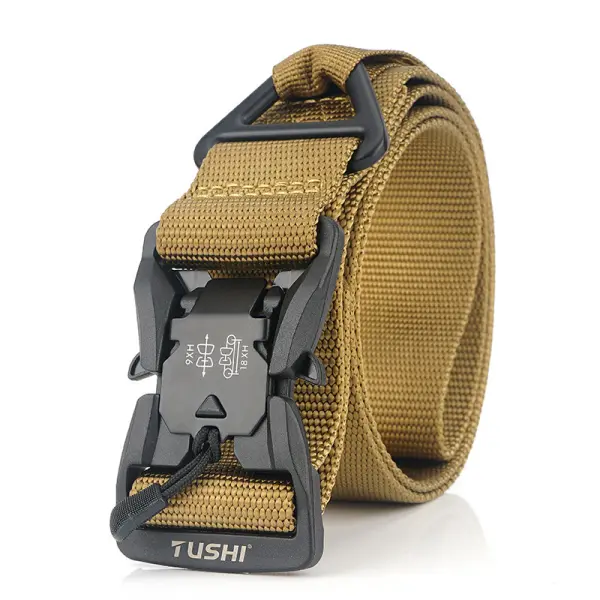 Outdoor Magnetic Buckle Nylon Tactical Belt - Leanarea.chimpone.com 