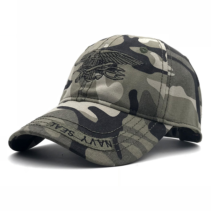 Outdoor Men And Women Chic Camouflage Baseball Cap Sun Hat Hat Navy Hat Seal Commando Army Fan Tactical Cap