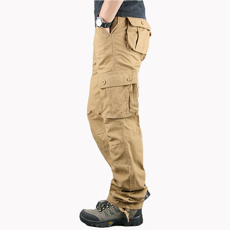Mens Straight Mens Military Chic Casual Pants