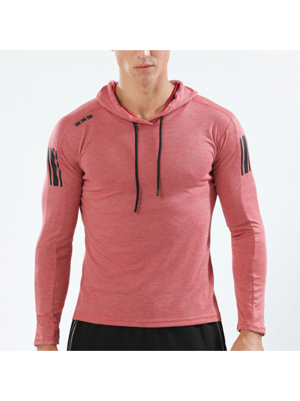 Casual sport mens long sleeves quick drying hoodie