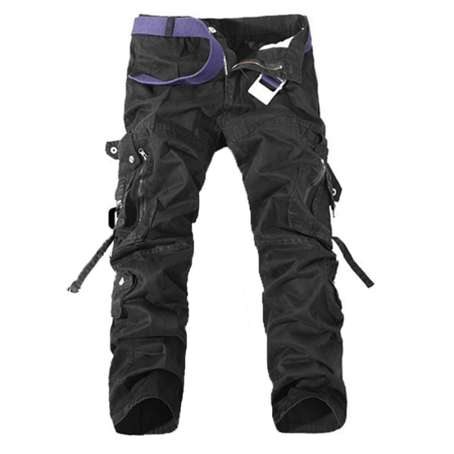 

Mens outdoor multi-pocket casual sports pants