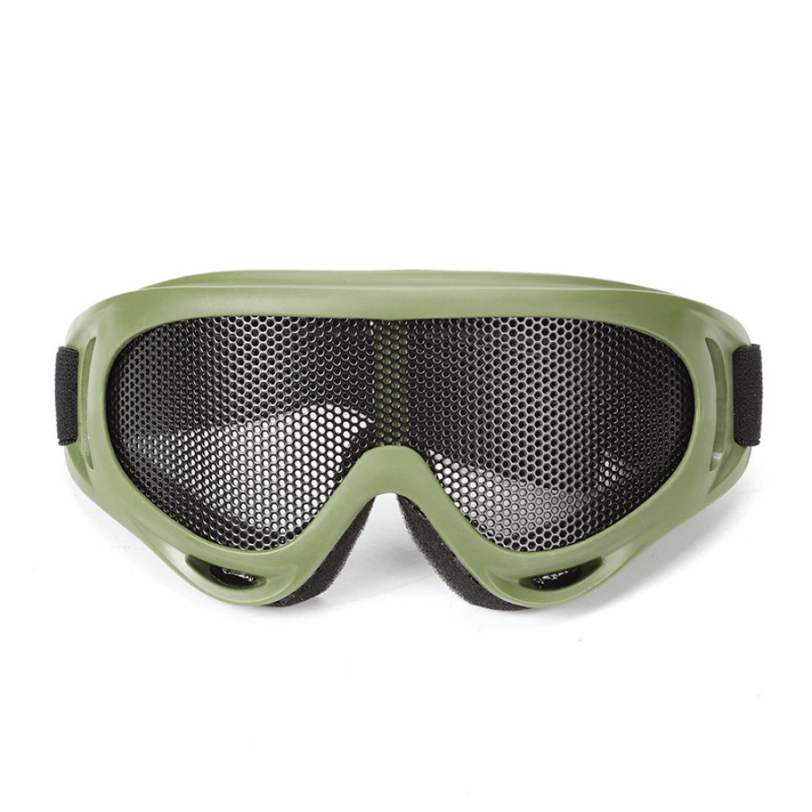 

Outdoor steel mesh tactical protective glasses