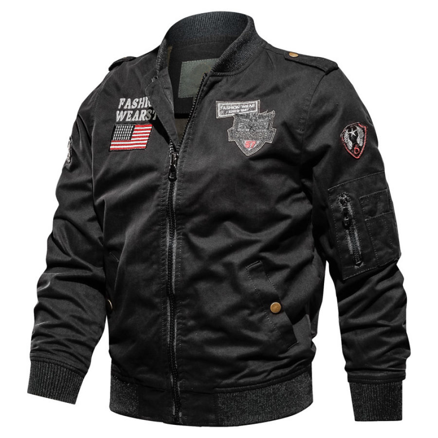 

MenS Casual Washed Cotton Jacket