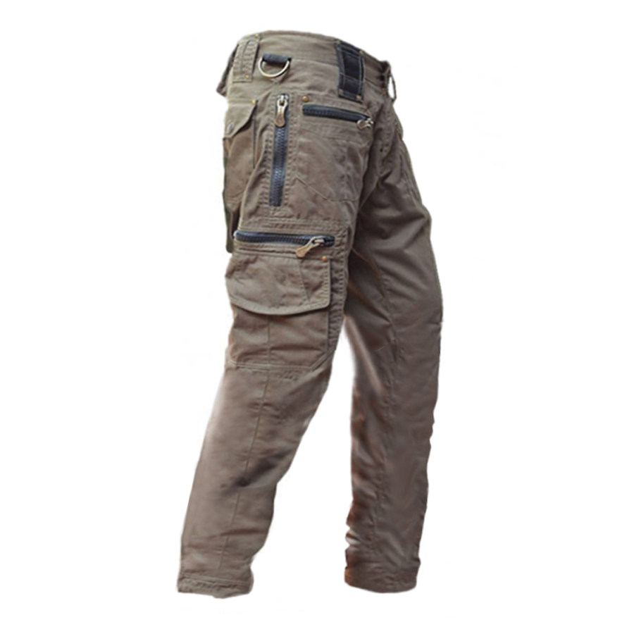 

Mens outdoor zipper sports trousers