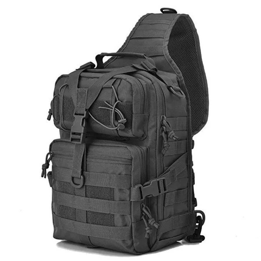 

Men's Shoulder Bags Mid Camouflage Sling Bag Fishing Chest Bag Jogging