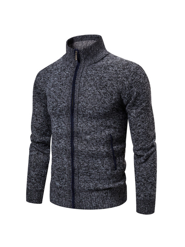 Men's outdoor breathable knitted sweater jacket