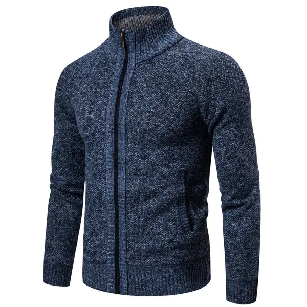 Men's outdoor breathable knitted sweater jacket - Cotosen.com