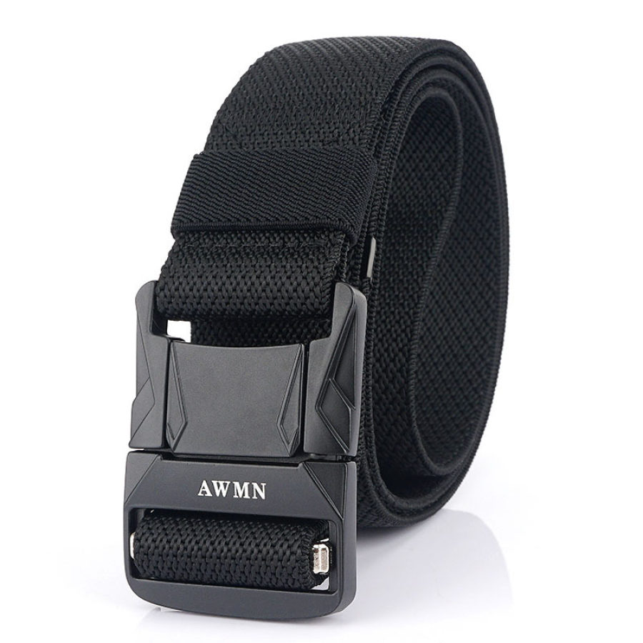 

Outdoor aluminum alloy safety buckle tactical belt