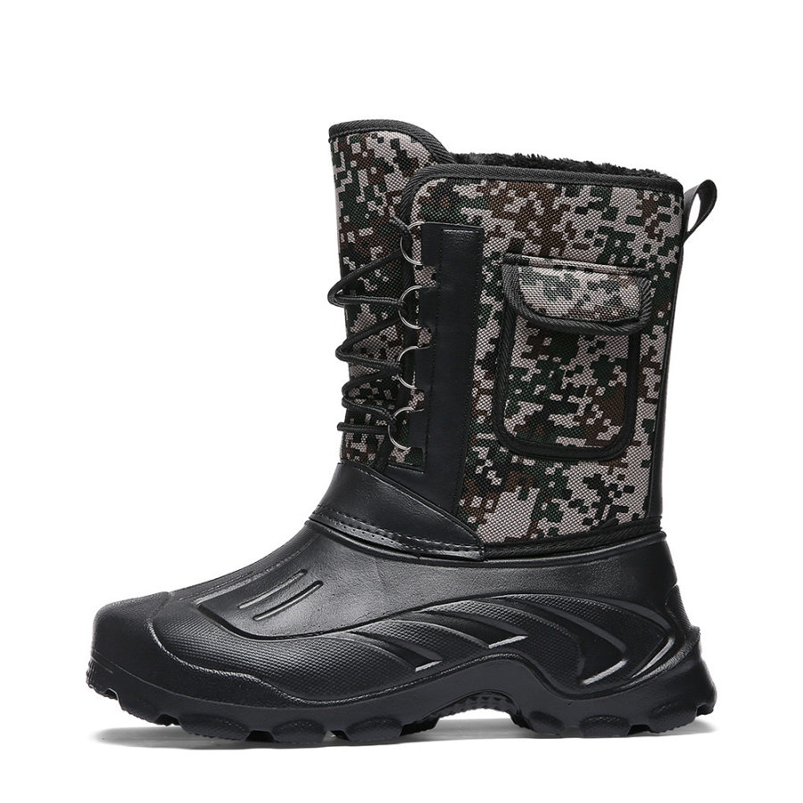 

Men's Outdoor Plus Velvet Warm Camouflage Snow Boots
