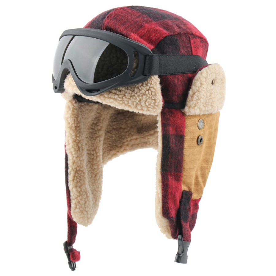 

Outdoor velvet padded ear protection ski hat