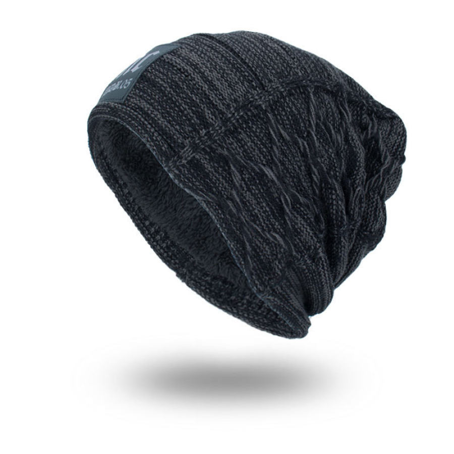 

Men's outdoor velvet warm knitted fashion hat
