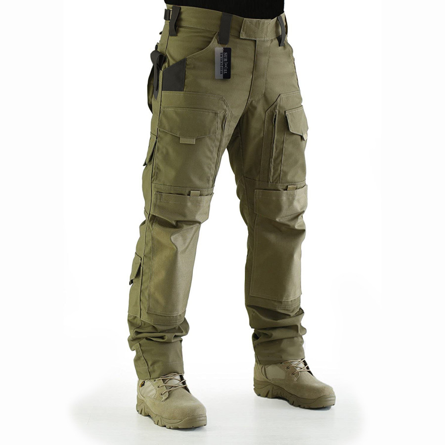

Mens Fashion Solid Color Outdoor Tactical Trousers