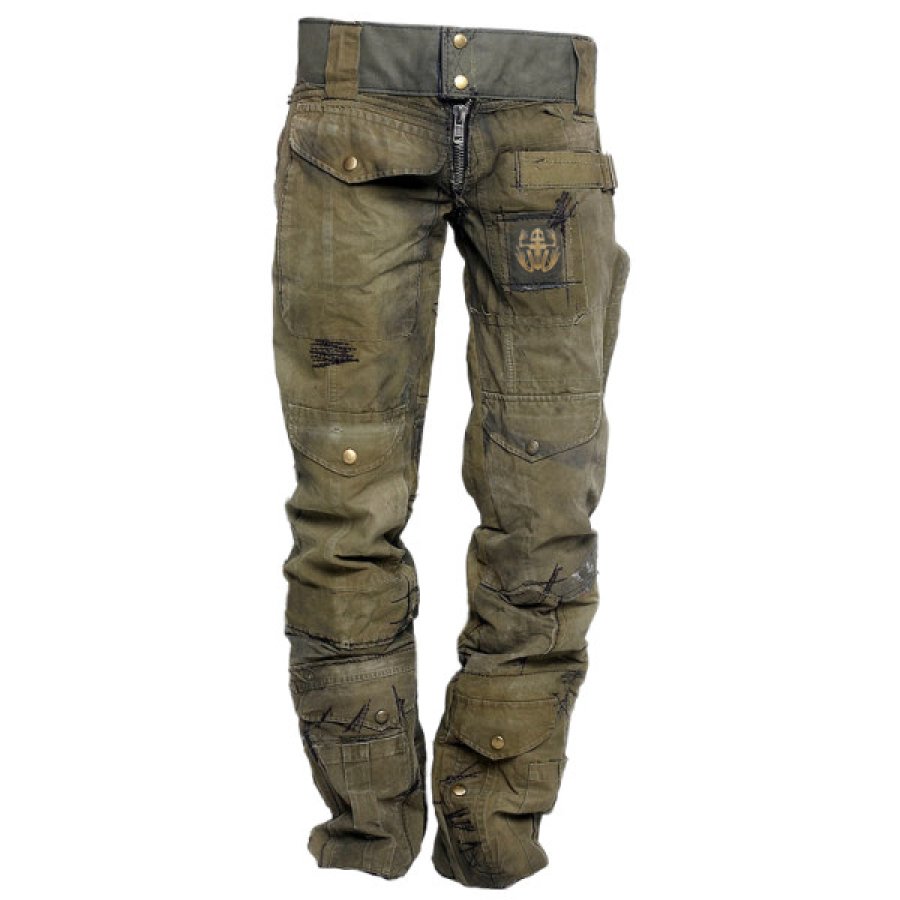 

Mens outdoor wear-resistant skull frog pants