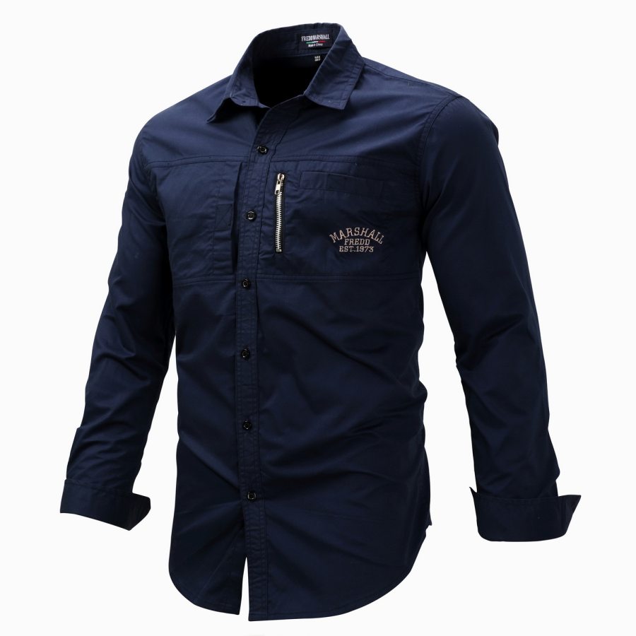 

Men's outdoor quick-drying long-sleeved shirt
