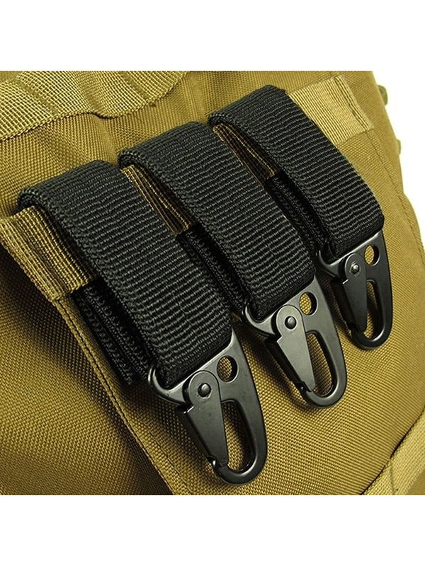 Outdoor tactical nylon multifunctional carabiner belt keychain 1pcs