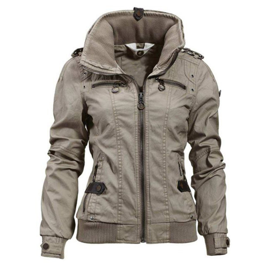 

Womens outdoor windproof and waterproof jacket