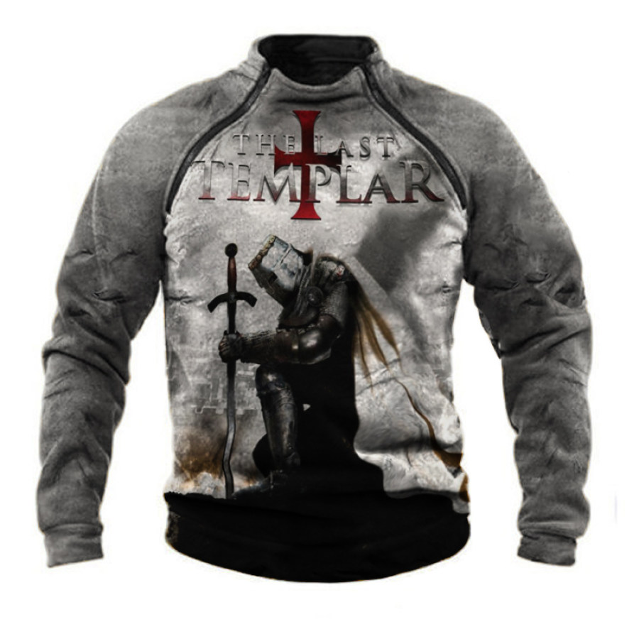

Men's Fashion Print Round Neck Long Sleeve T-Shirt Top