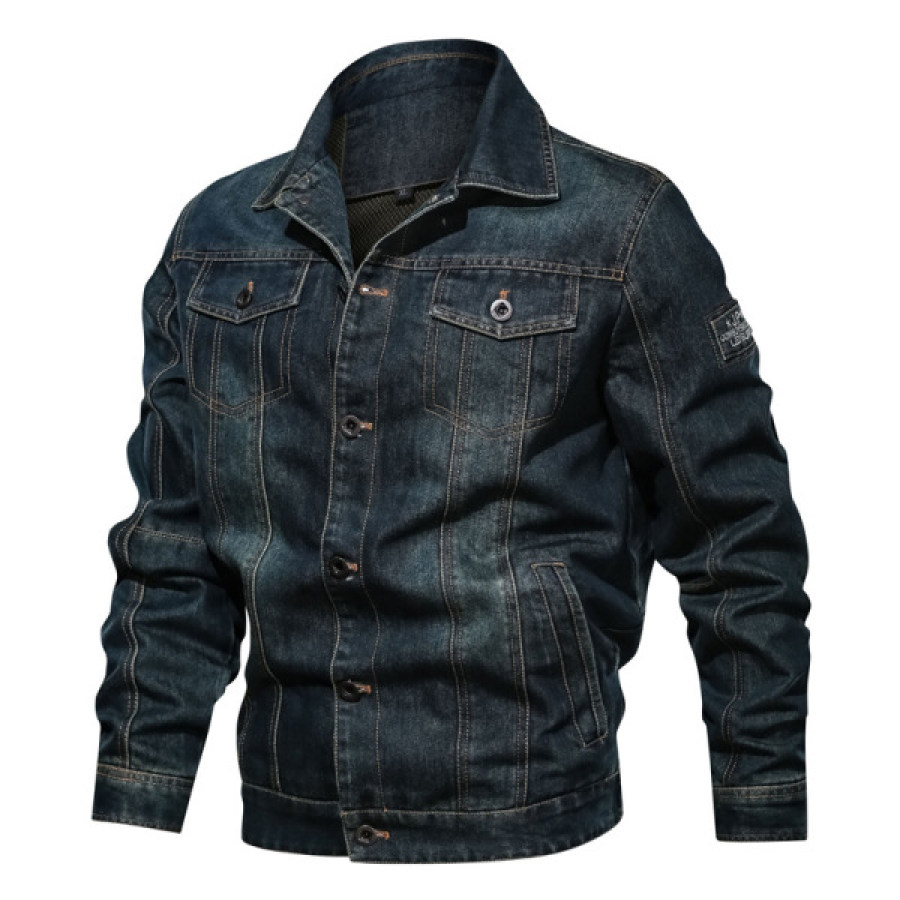 

Men's Outdoor Retro Style Denim Jacket