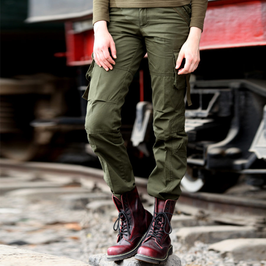 

Womens outdoor tactical multi-pocket pants