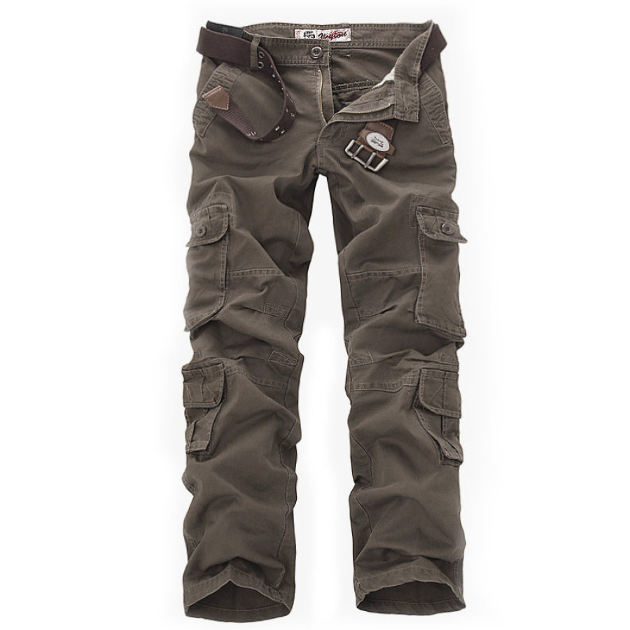 

pantaloni tattici della tuta multi-tasca del cotone di modo allentato casuale all'aperto degli uomini