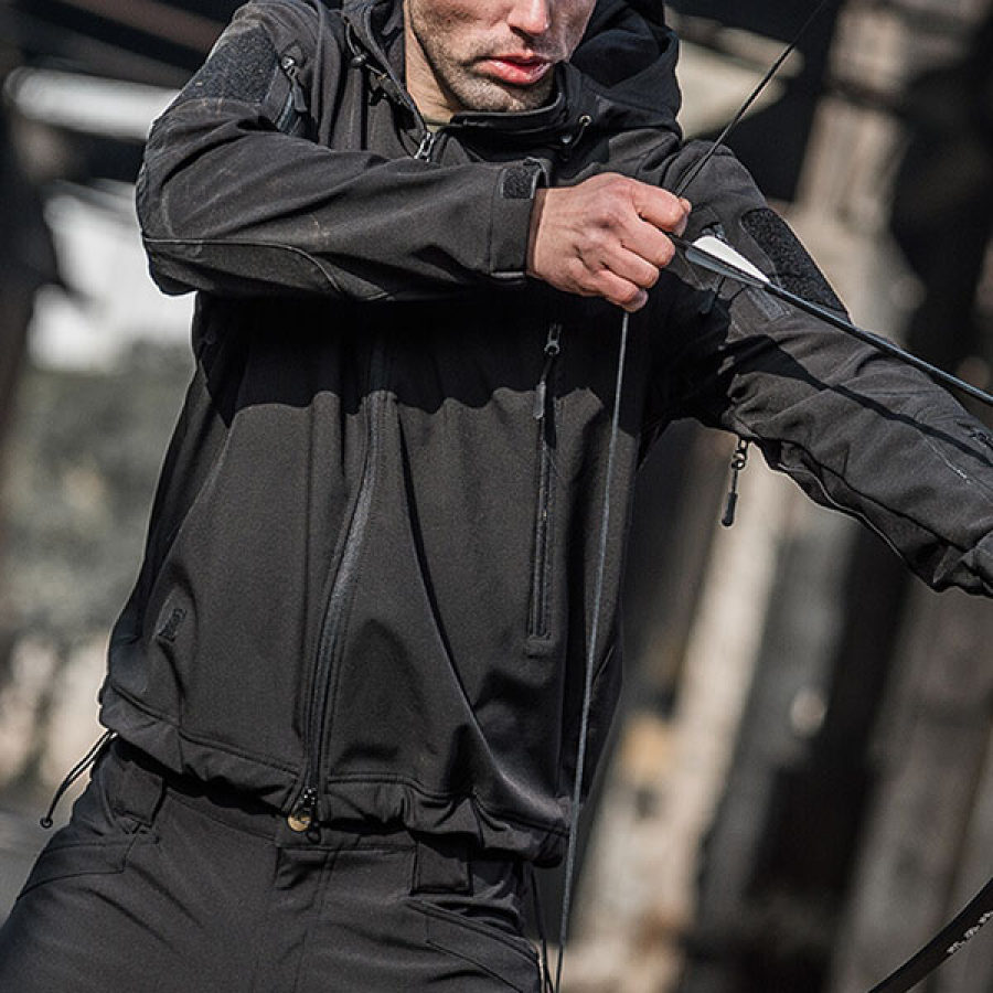 

Mens outdoor windproof and waterproof shark skin jacket
