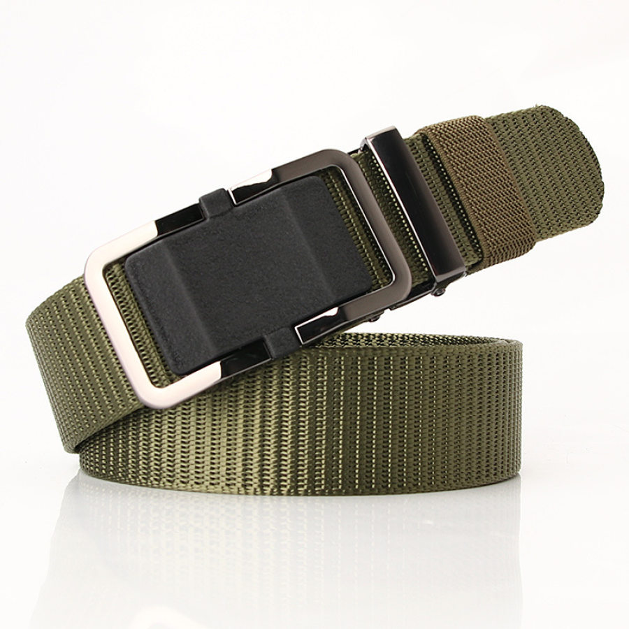 

Men's outdoor leisure nylon tactical alloy buckle belt