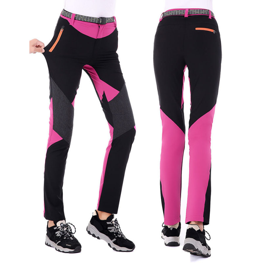 

Womens outdoor splicing quick-drying hiking pants