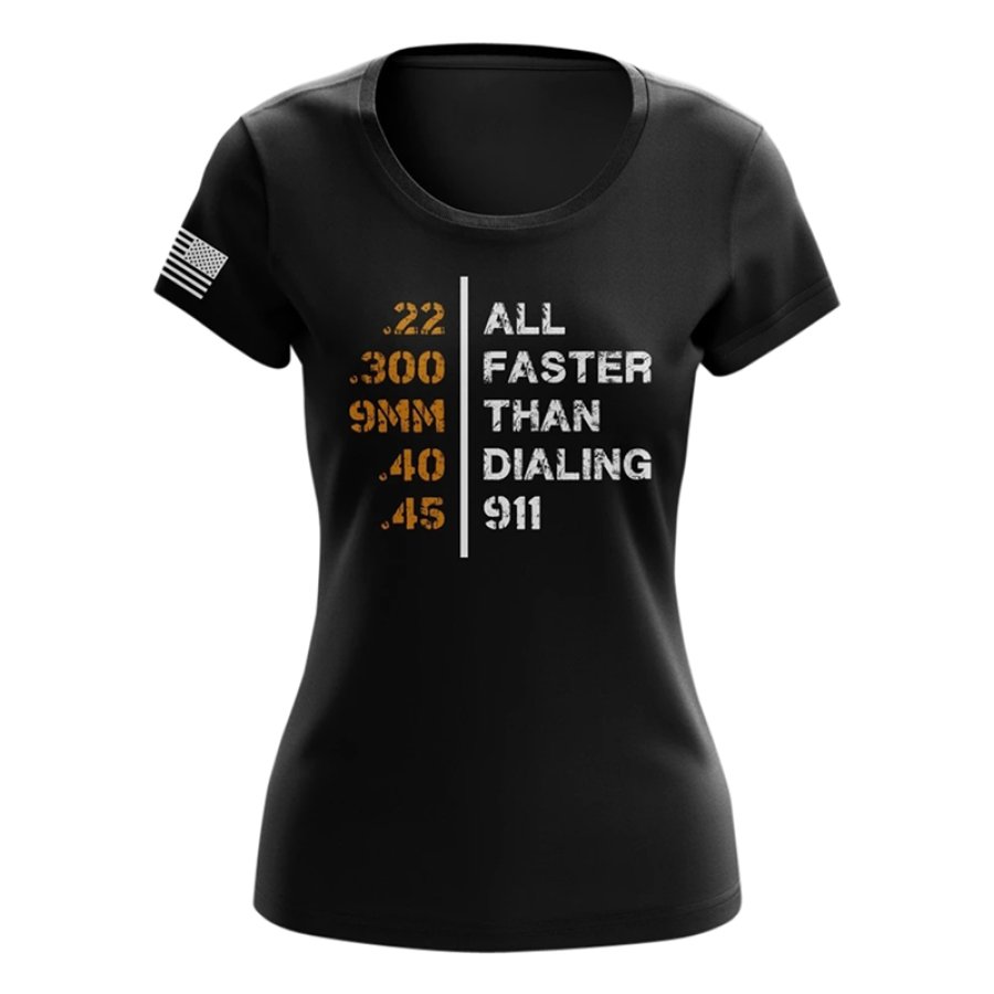 

Womens breathable sweat-absorbent printed T-shirt