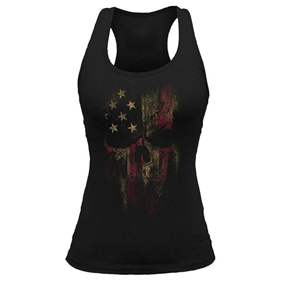 

Womens breathable printed vest