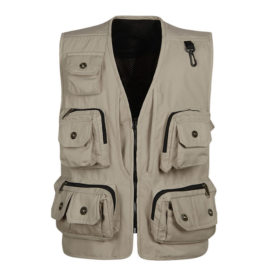 

Men's outdoor sports multi-pocket tactical vest