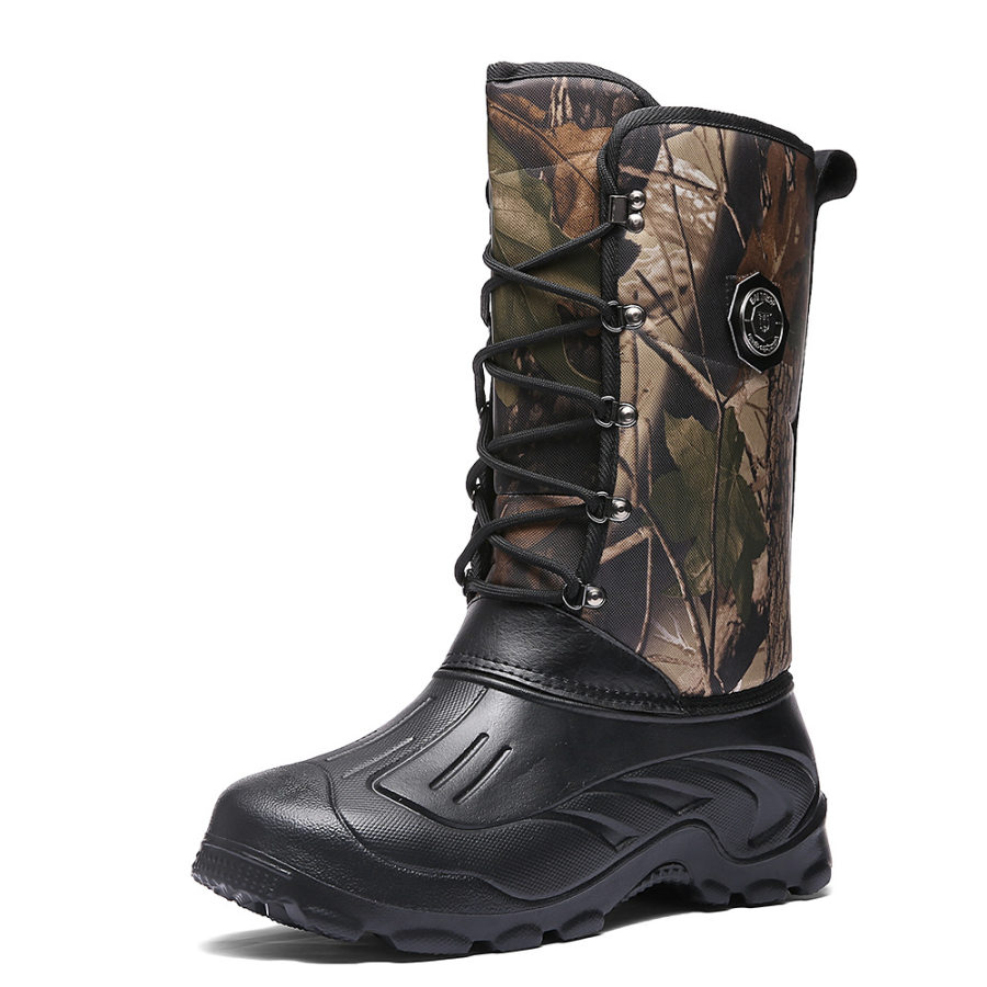 

Men's warm and velvet high-top snow boots