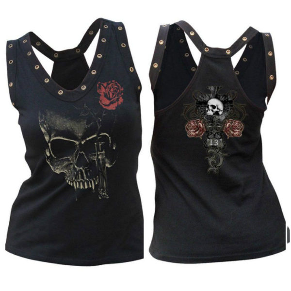 skull vest top womens uk