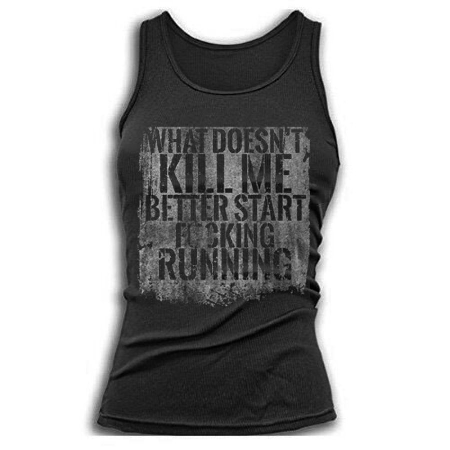 

Womens Letter Print Casual Vest