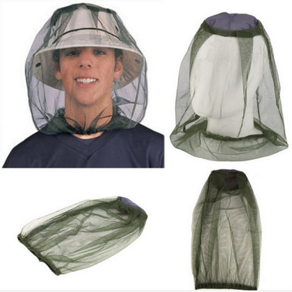 Outdoor fishing insect and mosquito cap