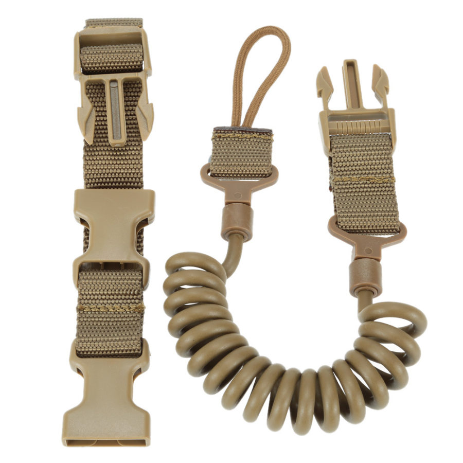 

Multifunctional spring wear-resistant elastic lanyard