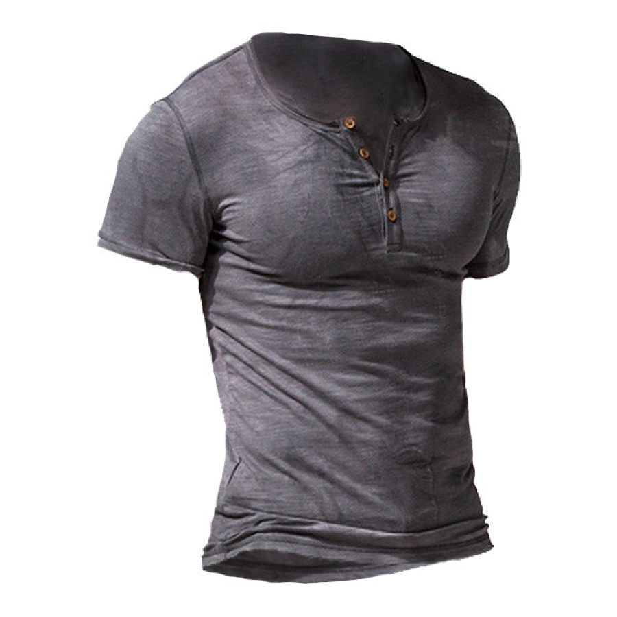 

Fashion retro casual short-sleeved T-shirt