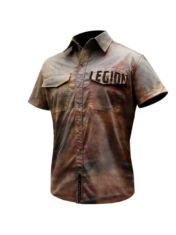 Mens outdoor tear-resistant tactical shirt