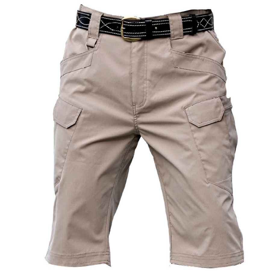 

Men's outdoor sports solid color tactical five-point pants