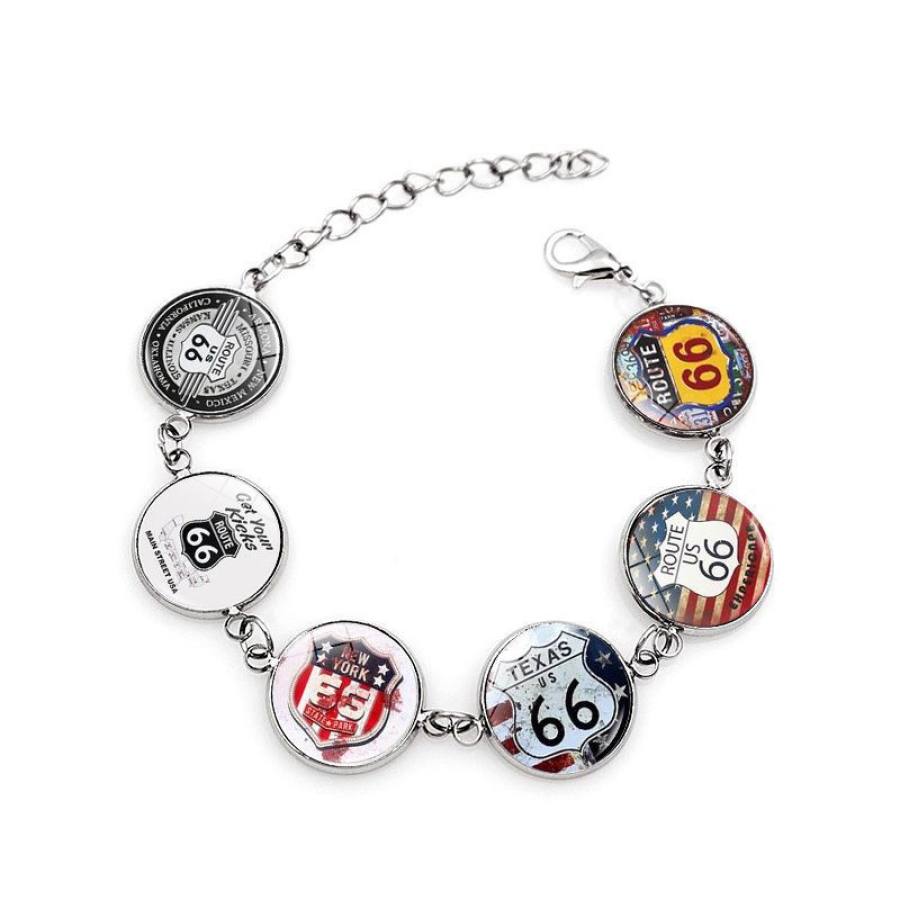 

Route 66 Time Gem Bracelet European and American Silver Allo
