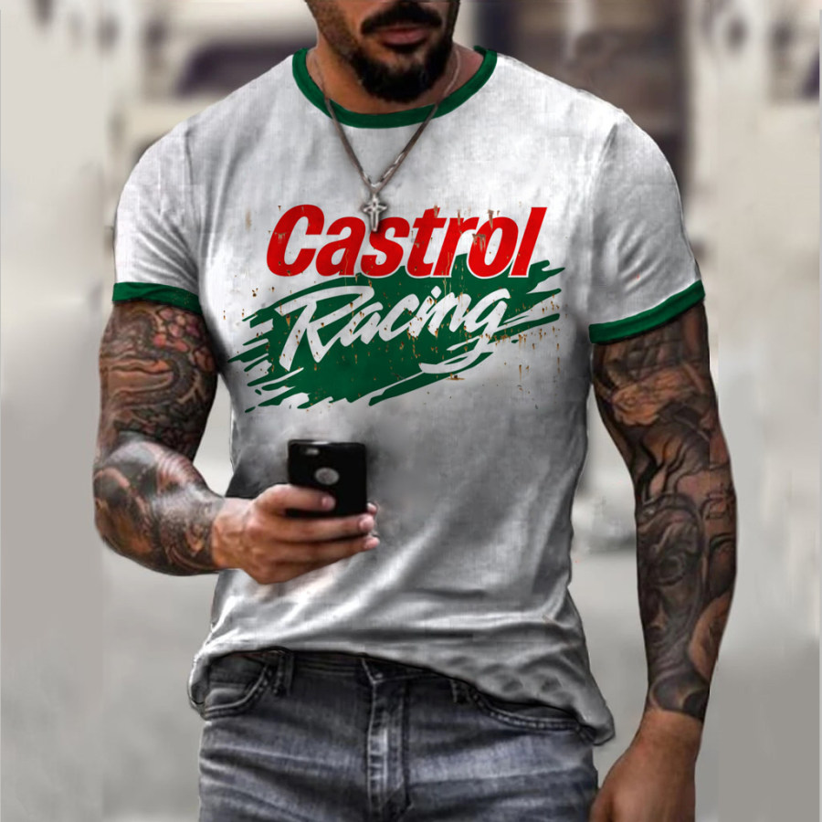 

Men's vintage Moto logo print T-shirt