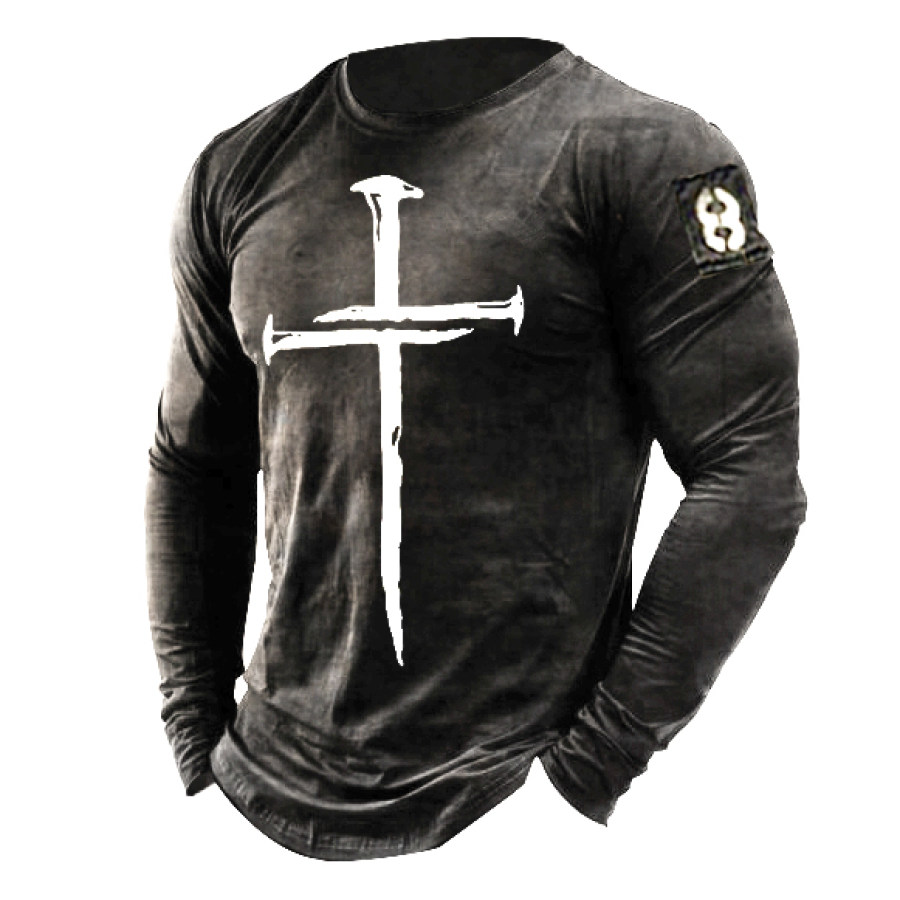 

Mens Vintage Cross Retro Shirts